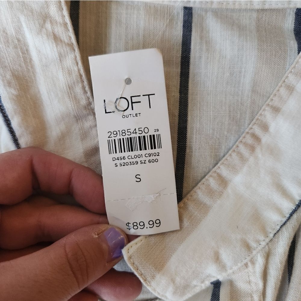 NWT Loft Striped Lightweight Jacket - Picture 4 of 10